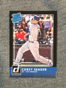 Corey Seager 2016 Donruss OPTICRATED ROOKIE #D /199 BLACK REFRACTOR HOT MVP - Bild 1 von 3