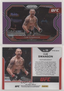 2021 Panini Prizm UFC Purple Prizm /149 Cub Swanson #136