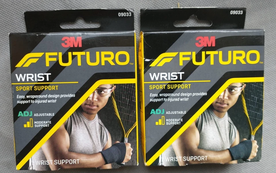 2 Pack 3M Futuro WRIST Sport Support Moderate Support Adjustable # 09033 - Image 1 of 1