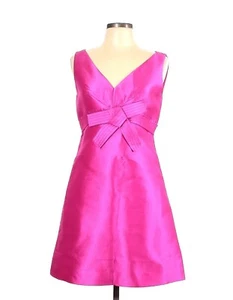 $428 NWT Genuine Kate Spade New York Origami A Line Pink Bow Women Dress Sz 10 - Picture 1 of 9