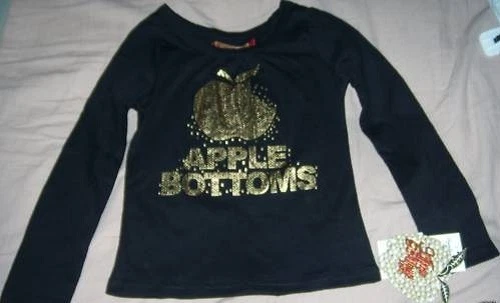 APPLE BOTTOM JEANS NIÑAS MANGA LARGA TOP TALLA 4 NUEVO CON ETIQUETAS Foto 1 de 1