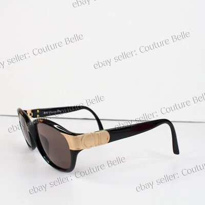 Gafas de sol Christian Dior vintage con logotipo de CD marco negro 2906 gafas para mujer usadas Foto 1 de 4