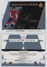 2022-23 SP Authentic Sign of the Times Black /99 Hendrix Lapierre #SOTT-HL Auto