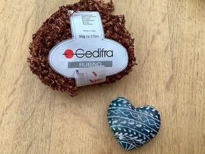Gedifra Rubino Fransengarn  Effektgarn 50gr Rost braun - Bild 1 von 3