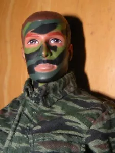 Vtg 90s MAC Military GI Joe 12” ACTION FIGURE Camouflage FACE Ultimate Soldier - Picture 1 of 2