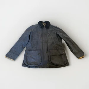 Barbour Classic Beadnell Wachsjacke Damen UK 12 EU 38 Jagdstil Mantel Blau - Bild 1 von 9