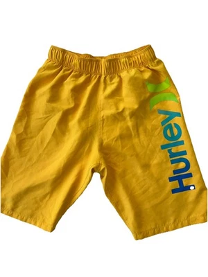 Bañador Hurley Big Boy’s naranja láser brillante talla grande pantalones cortos deportivos Foto 1 de 4