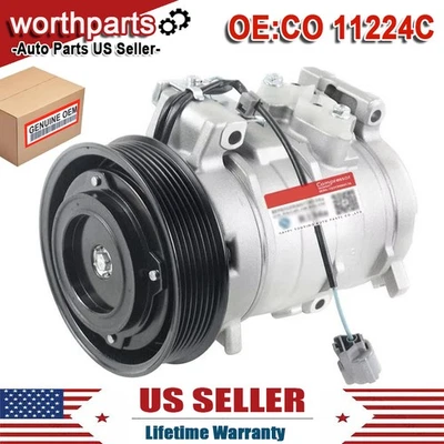 A/C Compressor For 2012-2015 Honda Crosstour 2008-2012  Accord 2.4L 38810R40A01 Foto 1 de 4