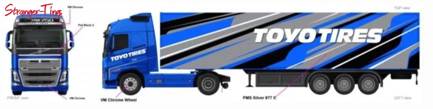 Bburago Volvo FH16 Globetrotter 750 XXL con remolque 'Toyo Tires' 1:43 Foto 1 de 1