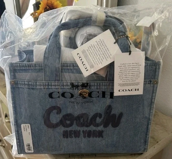 Coach Cargo 26 Tote Crossbody handbag Bag B4 Denim/Jean/Indigo CR657 Med/Large