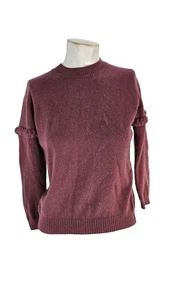 Kid Goyo Child's Sweater Pure Cashmere Plum Pullover 9-10 - Picture 1 of 7
