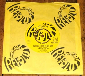 THE CAROLS ~ EVERYDAY I HAVE TO CRY SOME b/w SLEEPING REGGIE ~ UK REVOLUTION 7" - Picture 1 of 8