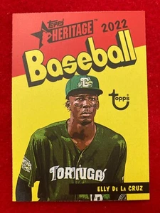 ELLY DE LA CRUZ 2022 Topps Heritage Minors Pack Cover 1973 Prospect #73PC-16 - Picture 1 of 5