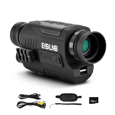 6x32 Night Vision Infrared Monocular for Day & Night Camping Surveillance - image 1 of 4