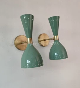 Italian Wall Lights Wall Fixture Lamps Mid Century Wall Sconce Lamp Wall Pair - Picture 1 of 3