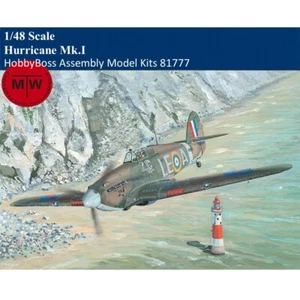 Kits de modelo de conjunto de plástico militar HobbyBoss 81777 escala 1/48 huracán Mk.I - Imagen 1 de 13