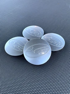 SUBARU SET OF 4 GRAY 60 mm/2.36in Wheel Center Caps - FITS MOST MODELS - Picture 1 of 13