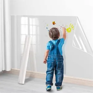 Wall Protective Film Scratch Resistant Anti-Dirty Electrostatic Clear Sticker - Picture 1 of 8