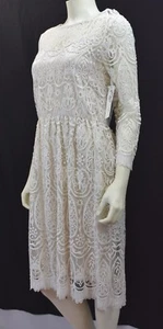 Nurture Embroidered Womens Ivory Lace Sheer Sheath Dress SM*NEW* WITH TAG - Picture 1 of 6