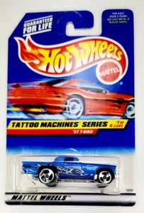 Vintage 1998 Hot Wheels Tattoo Machines Series * '57 T-Bird * Blue 3sp #685 - Picture 1 of 7