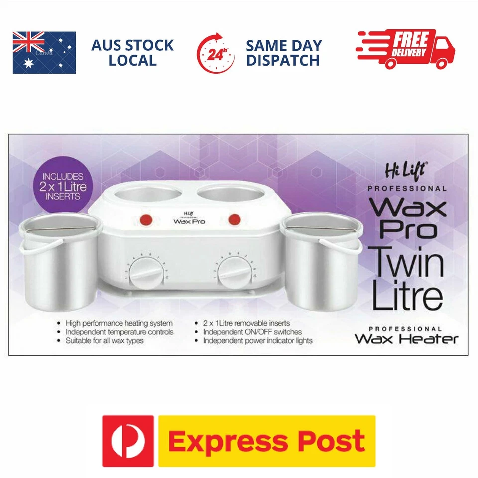 Hi Lift Twin Kompact Ceramic Wax Pot 1 Litre & 1 Litre - image 1 of 2