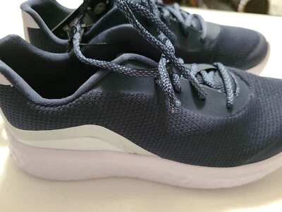  Zapato de tenis para mujer atletismo, azul marino, espuma viscoelástica, talla 9 Foto 1 de 4