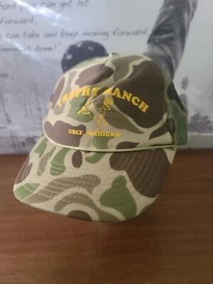 Vintage Trophy Ranch Ubly, Michigan Camo Hat - Image 1 of 4