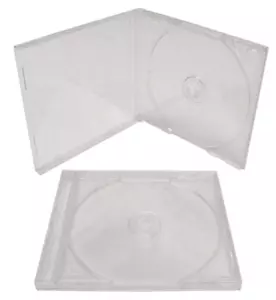 50 Pack Standard CD DVD Jewel Cases, Clear • NEW • Storage, Music - Foto 1 di 3