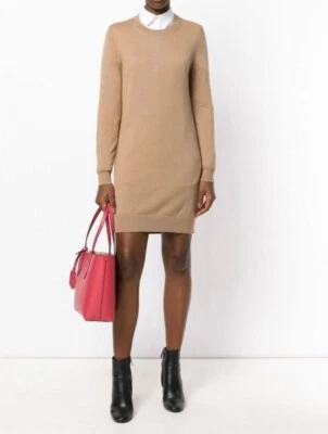 Vestido Suéter Burberry Cuadros Detalle Codo Lana Merino - Talla M Foto 1 de 4