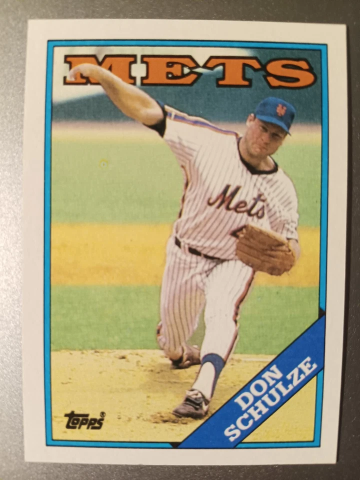 DON SCHULZE NEW YORK METS 1988 TOPPS BASEBALL CARD #131 - Image 1 of 1