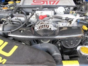 GDA GDB CARBON ALTERNATOR BELT COVER FOR 02 03 04 05 06 SUBARU IMPREZA WRX STI - Picture 1 of 3
