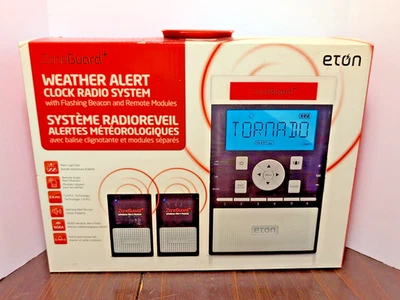 Eton ZoneGuard + Alerta Meteorológica Reloj Radio Sistema Meteorológico-Modelo NZG200B-AC/Batt Foto 1 de 4