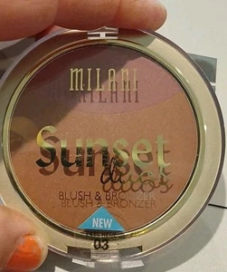 Milani Sunset Duos Blush & Bronzer 03 Sunset Beach - NEW - Picture 1 of 2