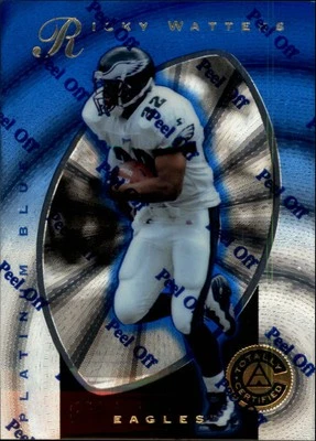 1997 Pinnacle Totally Certified Platinum Blue #24 Ricky Watters /2499 - FB - Image 1 of 2