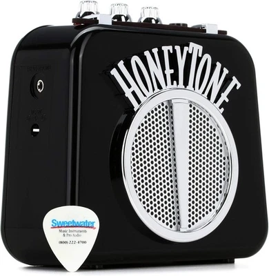 Danelectro Honeytone N-10 Guitar Mini Amp, Black with belt clip  - image 1 of 4