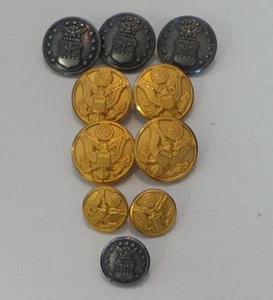 EJÉRCITO: BOTONES MILITARES DE EE. UU., PIN DE TRIPULACIÓN DE COMBATE E COLECCIÓN DE INSIGNIAS DE EE. UU. REF: C125 - Imagen 1 de 6