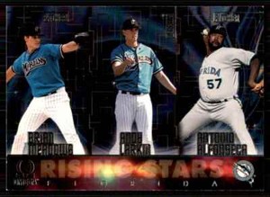 1998 Pacific Omega Rising Stars Brian Meadows/Andy Larkin/Antonio Alfonseca