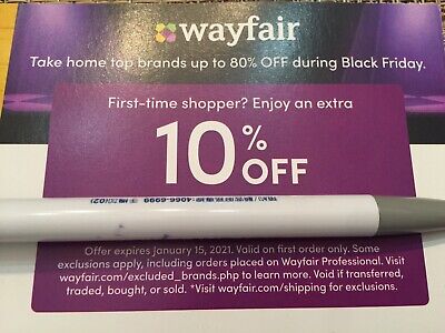 10% Off WAYFAIR First Order (exp. 1/14/2023) • 1.99$