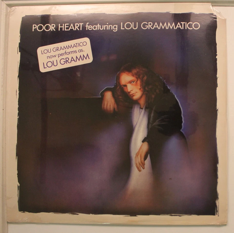 Lou Gramm Lp Poor Heart On Pvc - Sealed / sealed (Hype Sticker ; Cut Corner ; Sh - Image 1 of 1