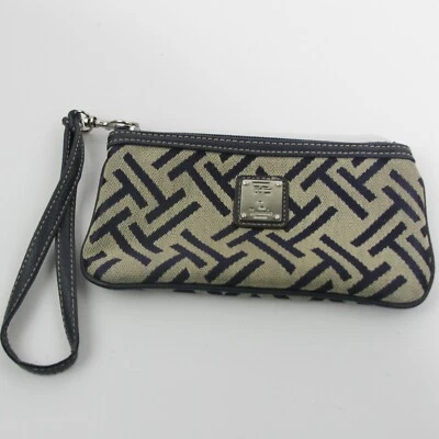 PULSERA ELEGANTE TIGNANELLO PLATA BRONCEADA Y AZUL MARINO PATRÓN GEOMÉTRICO LINO CUERO RIBETE Foto 1 de 3