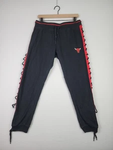 Chicago Bulls Sweatpants Men’s Black NBA Basketball Sport Jogger Size XL - Picture 1 of 12