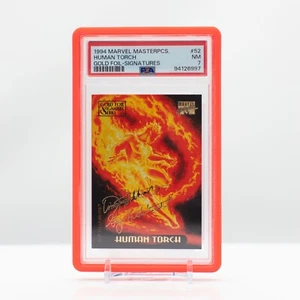 Marvel 1994 Marvel Masterpieces Human Torch Gold foil Signatures #52 PSA 7 - Picture 1 of 4