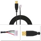 2.2m Gold USB Mouse Cable Wire 5-pin Connector for Gaming Mice