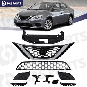 10PCS For Sentra 2016-2019 Front Bumper Radiator Support Cover Grille Mesh Kit - Picture 1 of 15