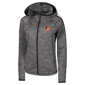 Baltimore Orioles Slugger Women's Black Full Zip Hooded Jacket By G-III 4-Her - Picture 1 of 1