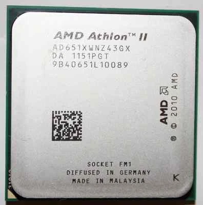 AMD Athlon II X4 651K 3 GHz Quad-Core CPU Processor AD651KWNZ43GX Socket FM1 - Image 1 of 4