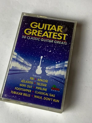 Guitar Greatest 50 Classic Guitar Greats Cassette Tape Dino Music Featuring FBI - Image 1 of 3
