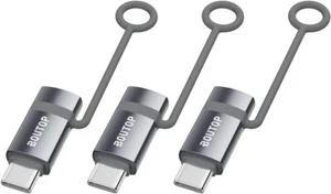 3 Pack USB C Adapter, Support 65W PD Fast Charging Type C Devices (Grey ) - Picture 1 of 9