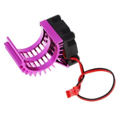 24-28mm Brushless Motor Heat Sink with Cooling Fan for RC Model Car Purple - Image 1 of 4