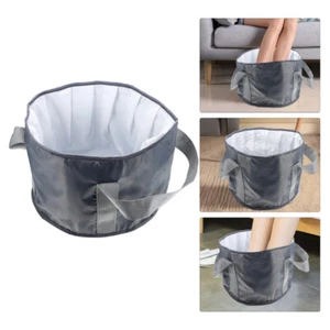 Foot Soaking Water Basin Travel Bath Bag Outdoor Foldable Folding - Picture 1 of 12